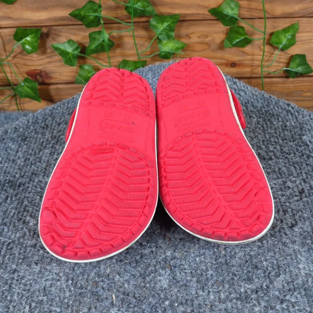 Crocs Crocband Toddler Unisex Sandal‎ Size 4-5T Casual Water Shoe Red Synthetic